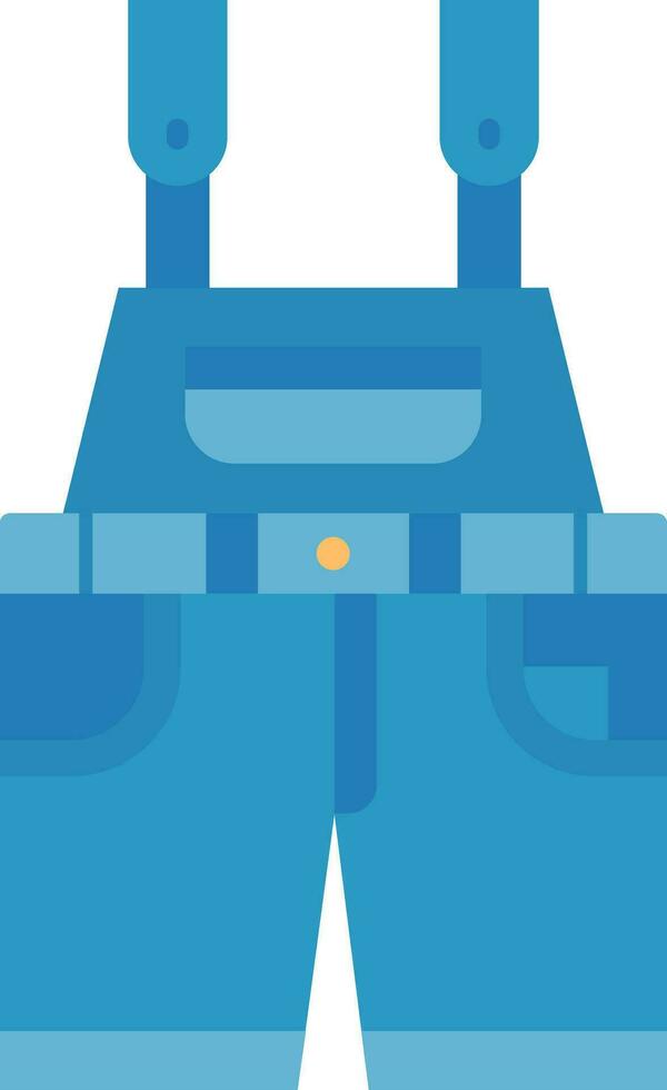 Overalls Line Filled Icon vector