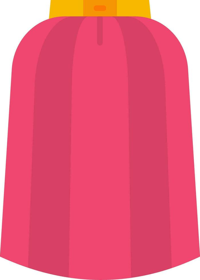 Long skirt Line Filled Icon vector