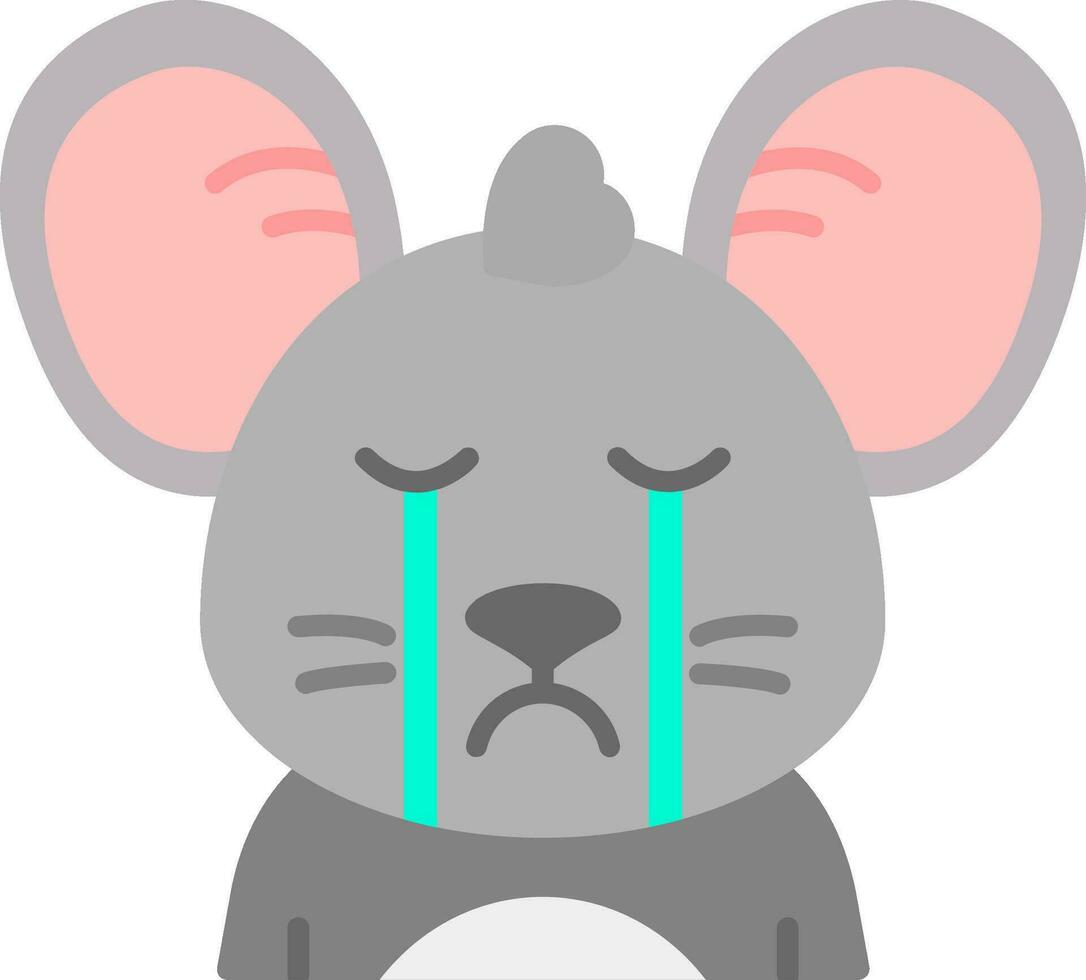 llorar línea lleno icono vector