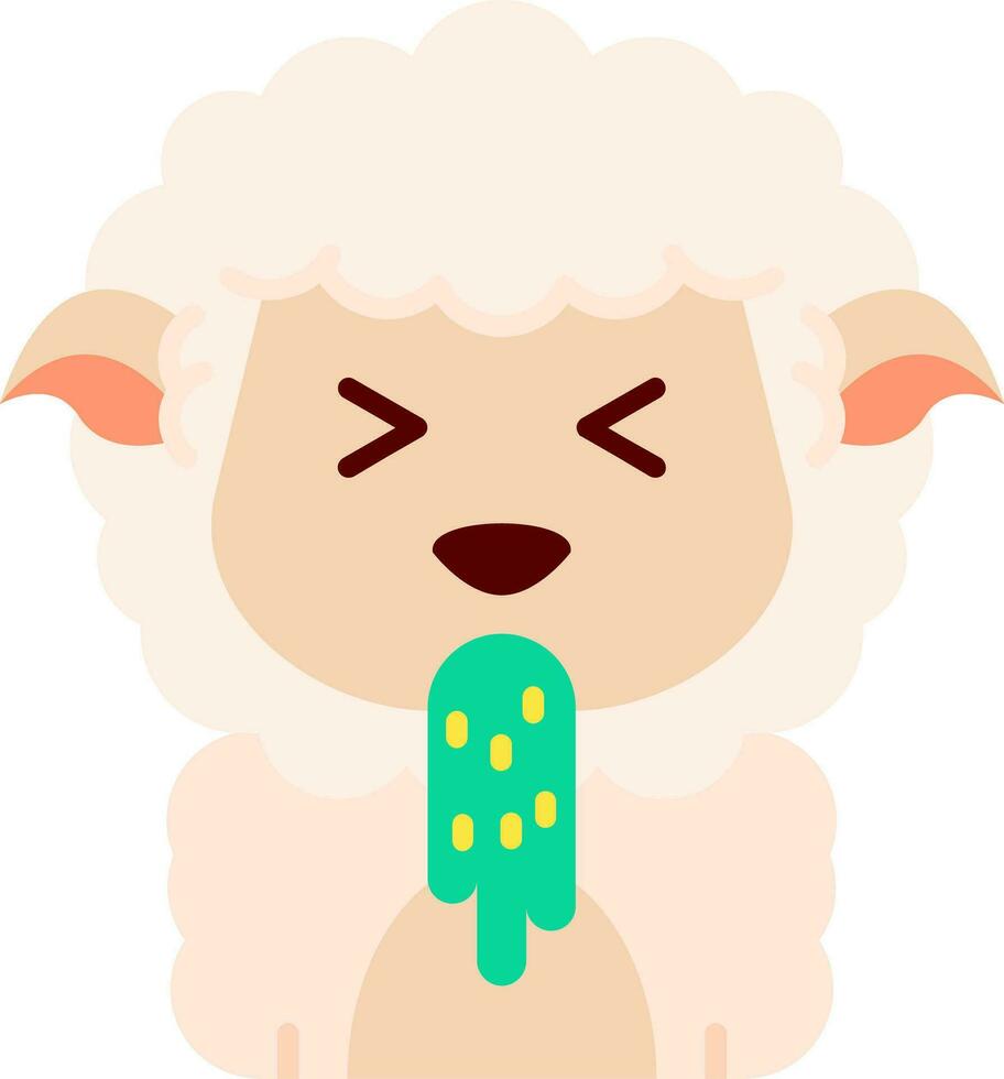 Vomit Line Filled Icon vector