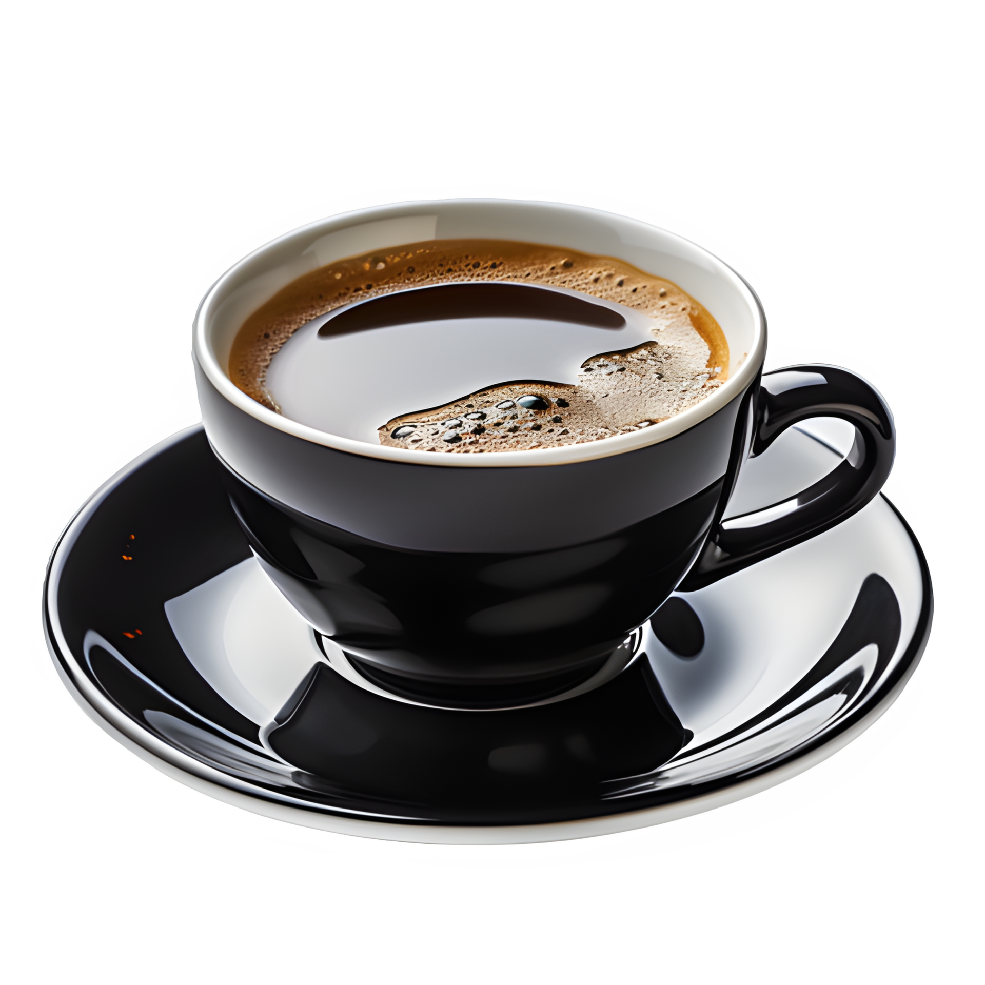 AI Generated Hot Black Coffee In A Ceramic Cup Isolated On Transparent ai-generated-hot-black-coffee-in-a-ceramic-cup-isolated-on-transparent