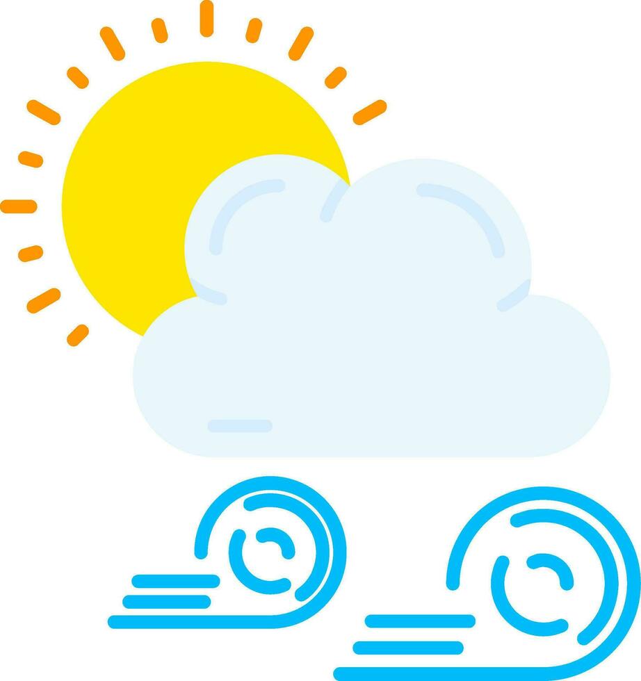 Weather Line Filled Icon vector