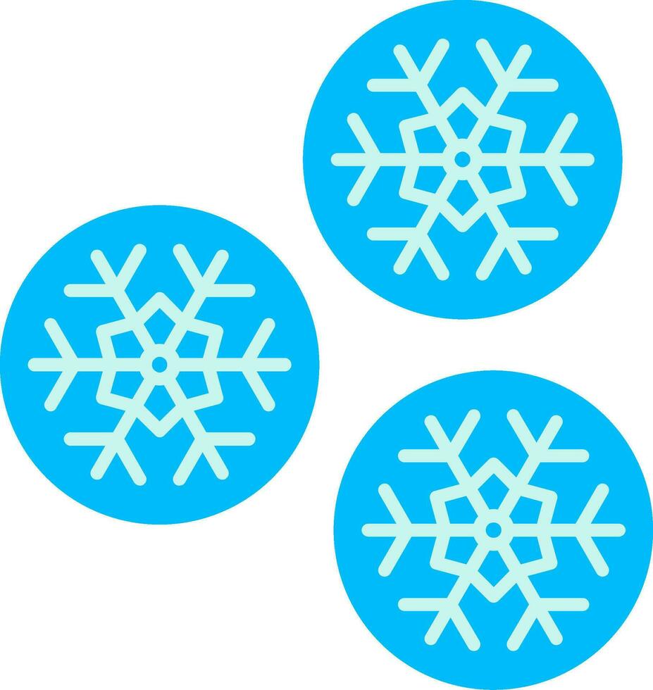 bola de nieve línea lleno icono vector