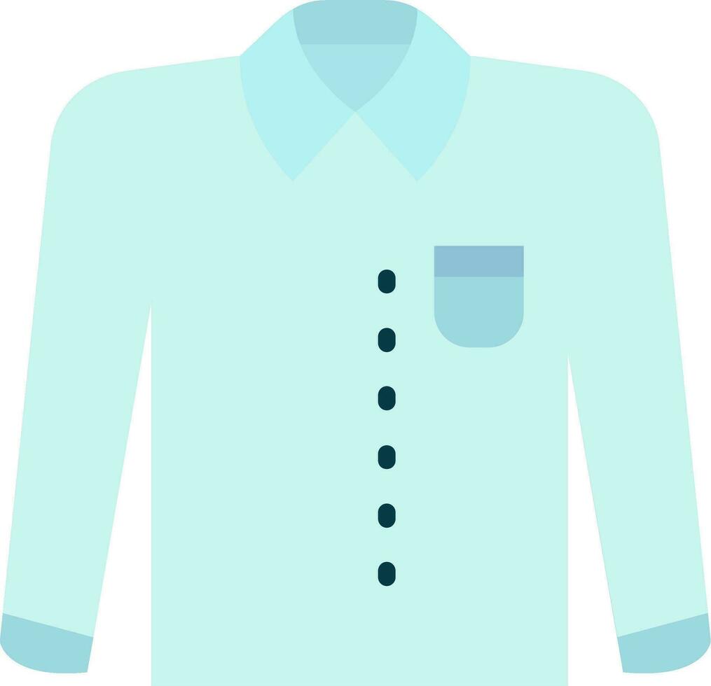 formal camisa línea lleno icono vector