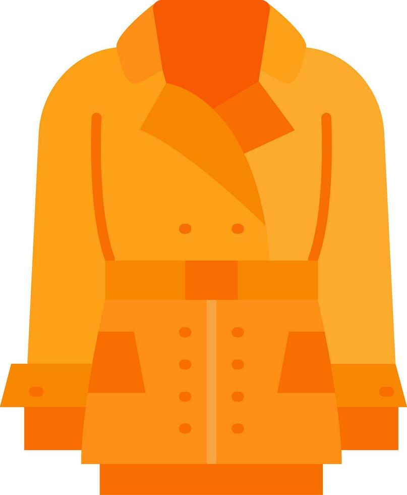 Coat Line Filled Icon vector