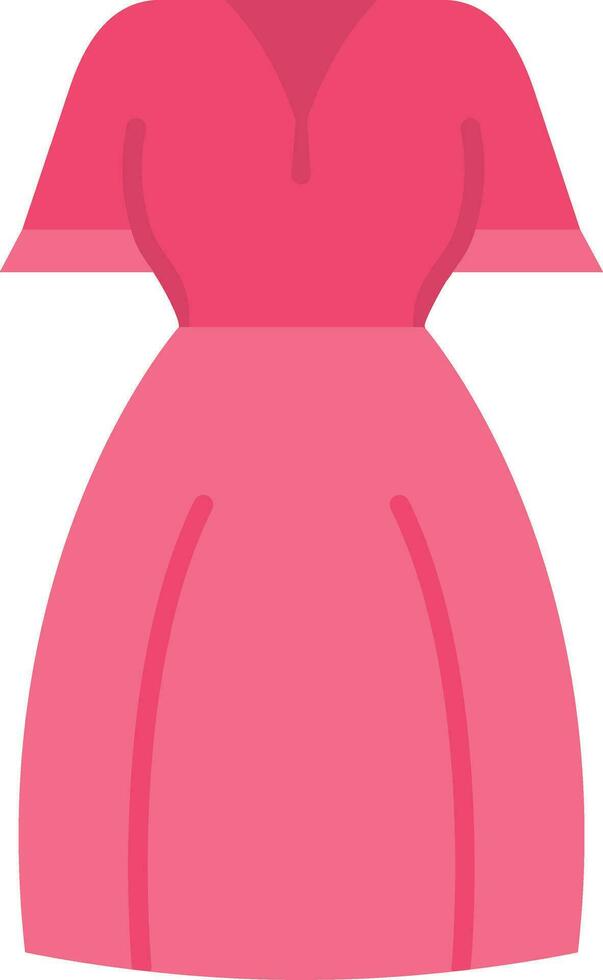 Women dress Line Filled Icon vector