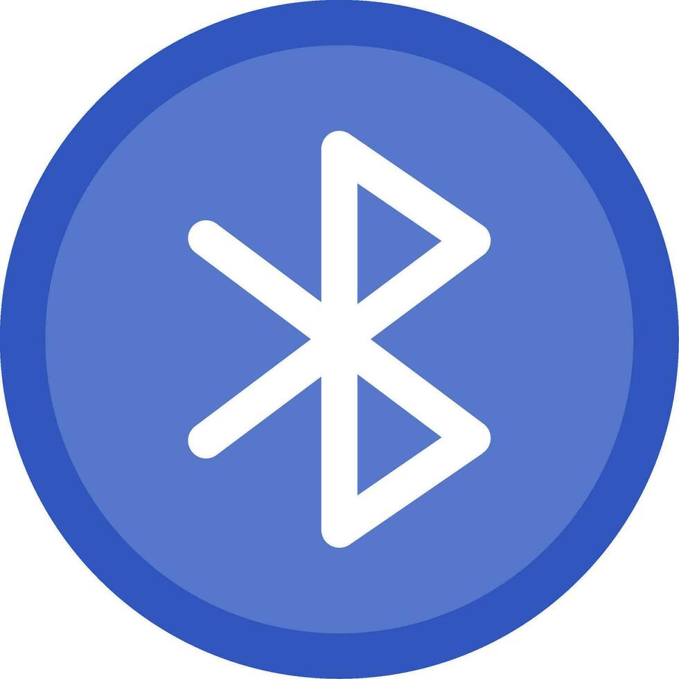 Bluetooth Line Filled Icon vector