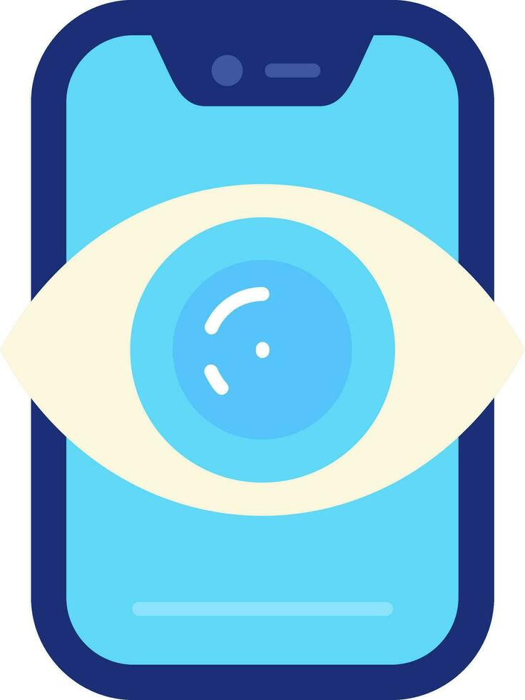 Vision Line Filled Icon vector