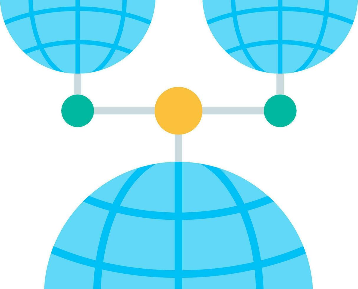 Internet Line Filled Icon vector