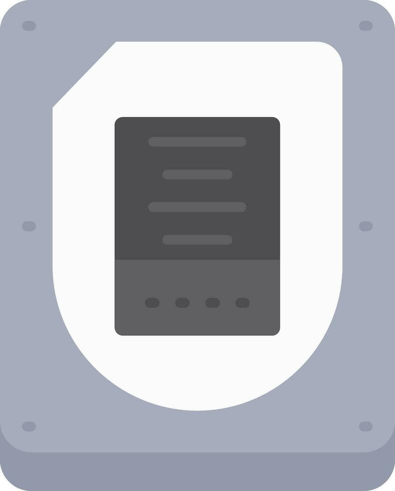 Disk Line Filled Icon vector
