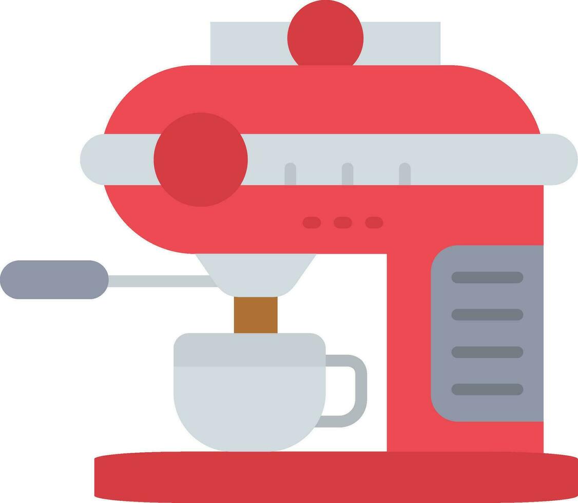 icono lleno de línea de máquina de café vector