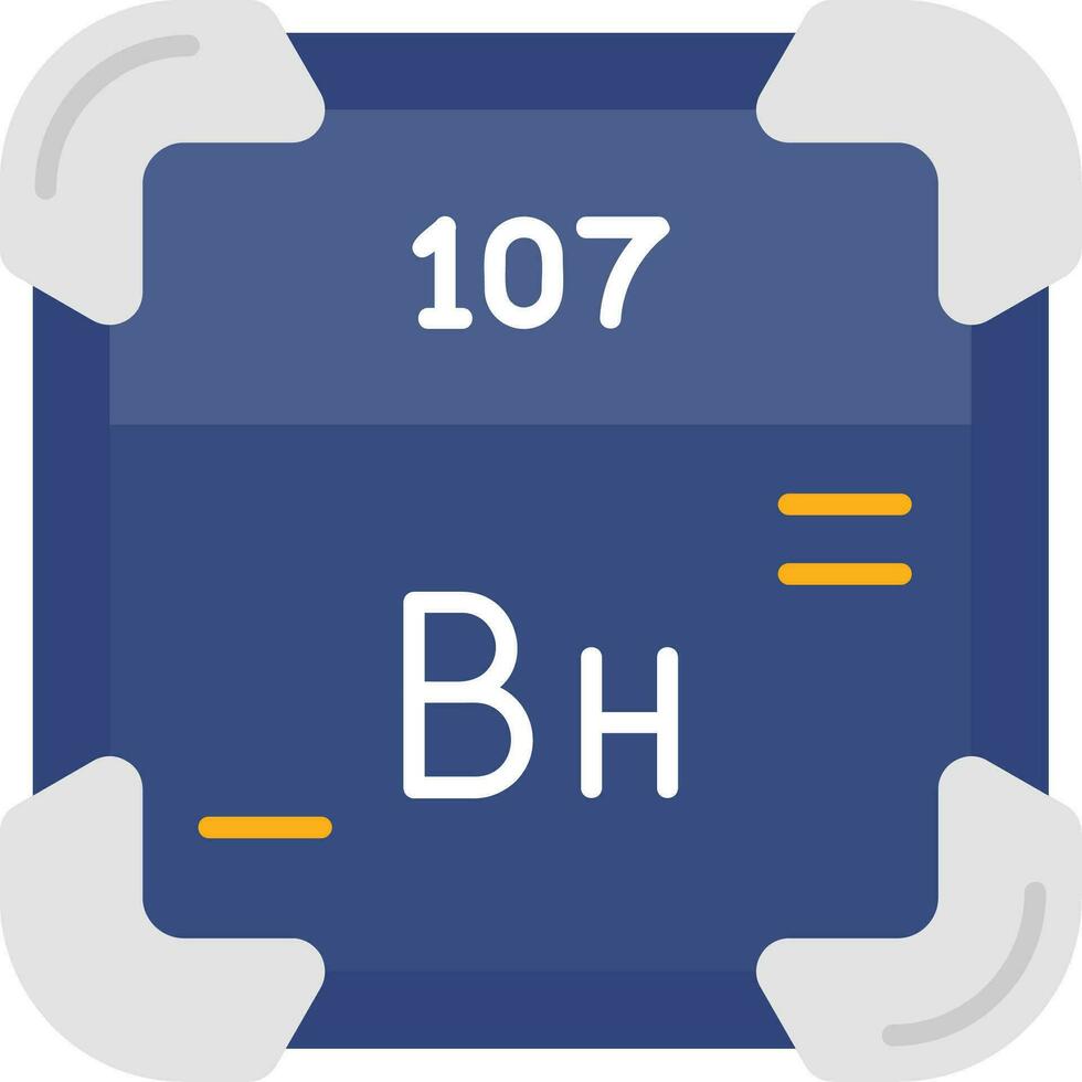 bohrium línea lleno icono vector
