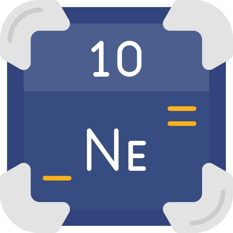 Neon Line Filled Icon vector