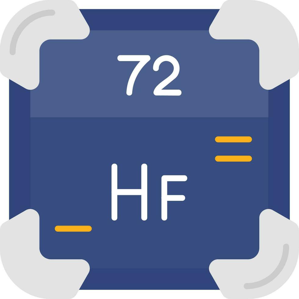Hafnium Line Filled Icon vector