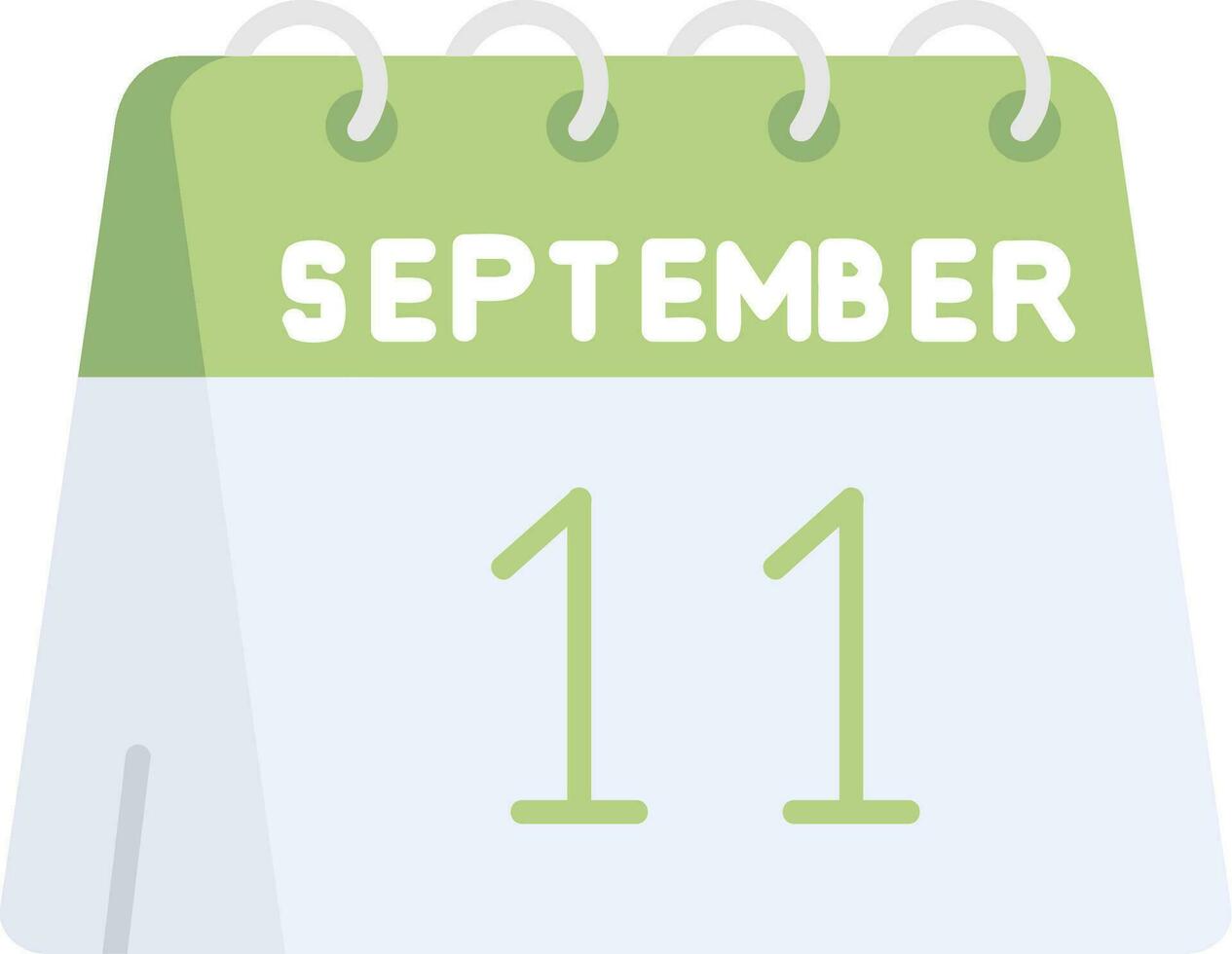 11th of September Line Filled Icon vector