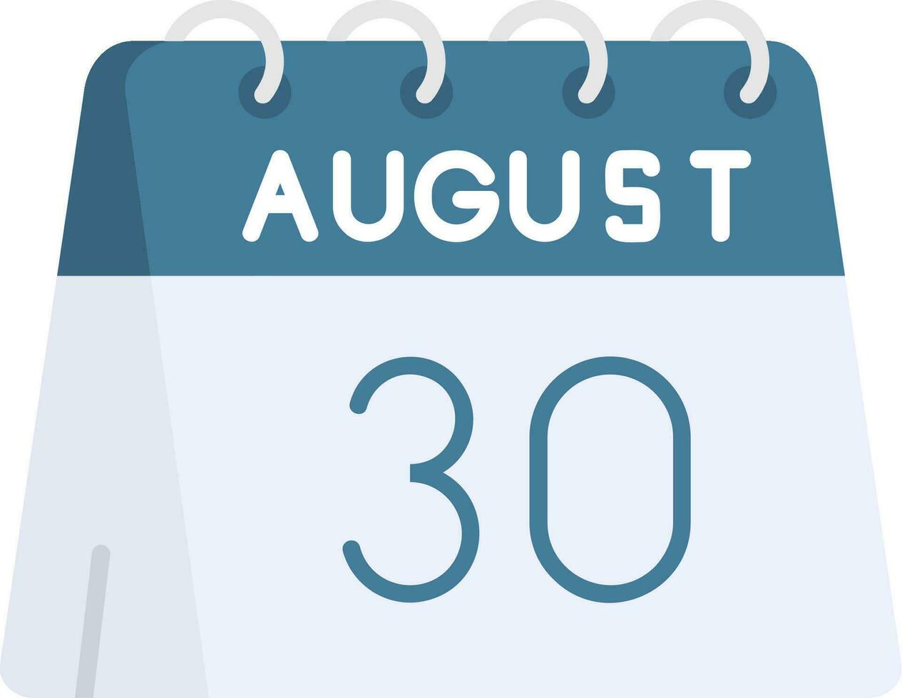 30th of August Line Filled Icon vector