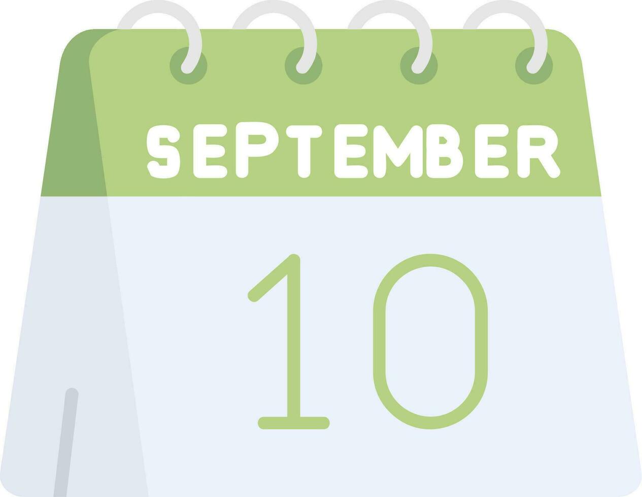 10th of September Line Filled Icon vector