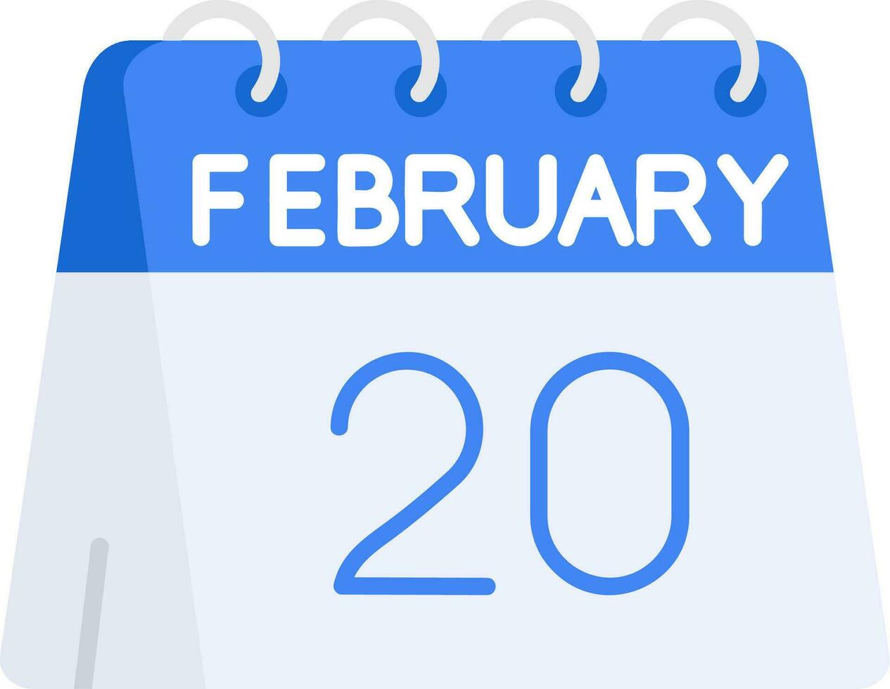 Vigésimo de febrero línea lleno icono vector