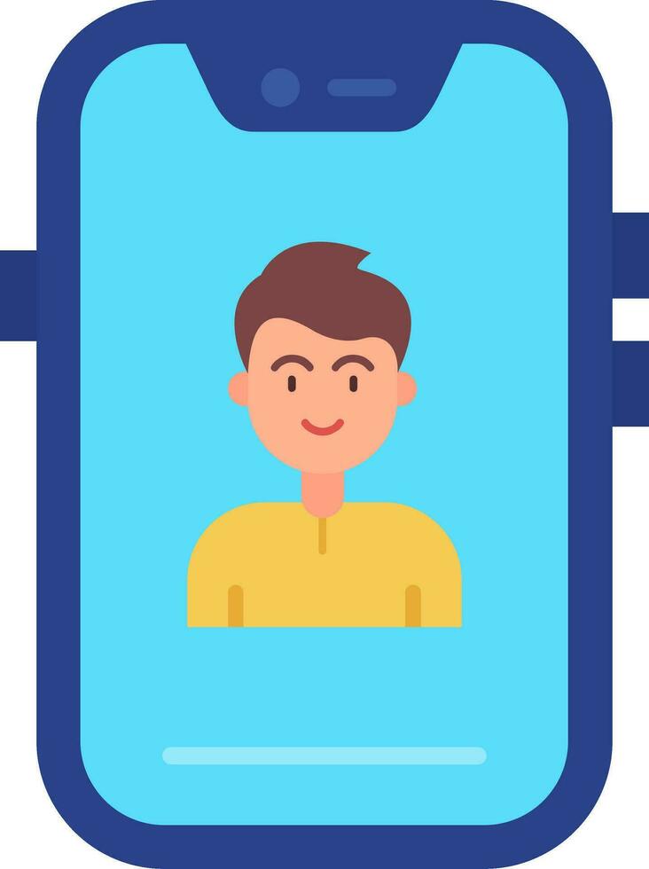 User Line Filled Icon vector