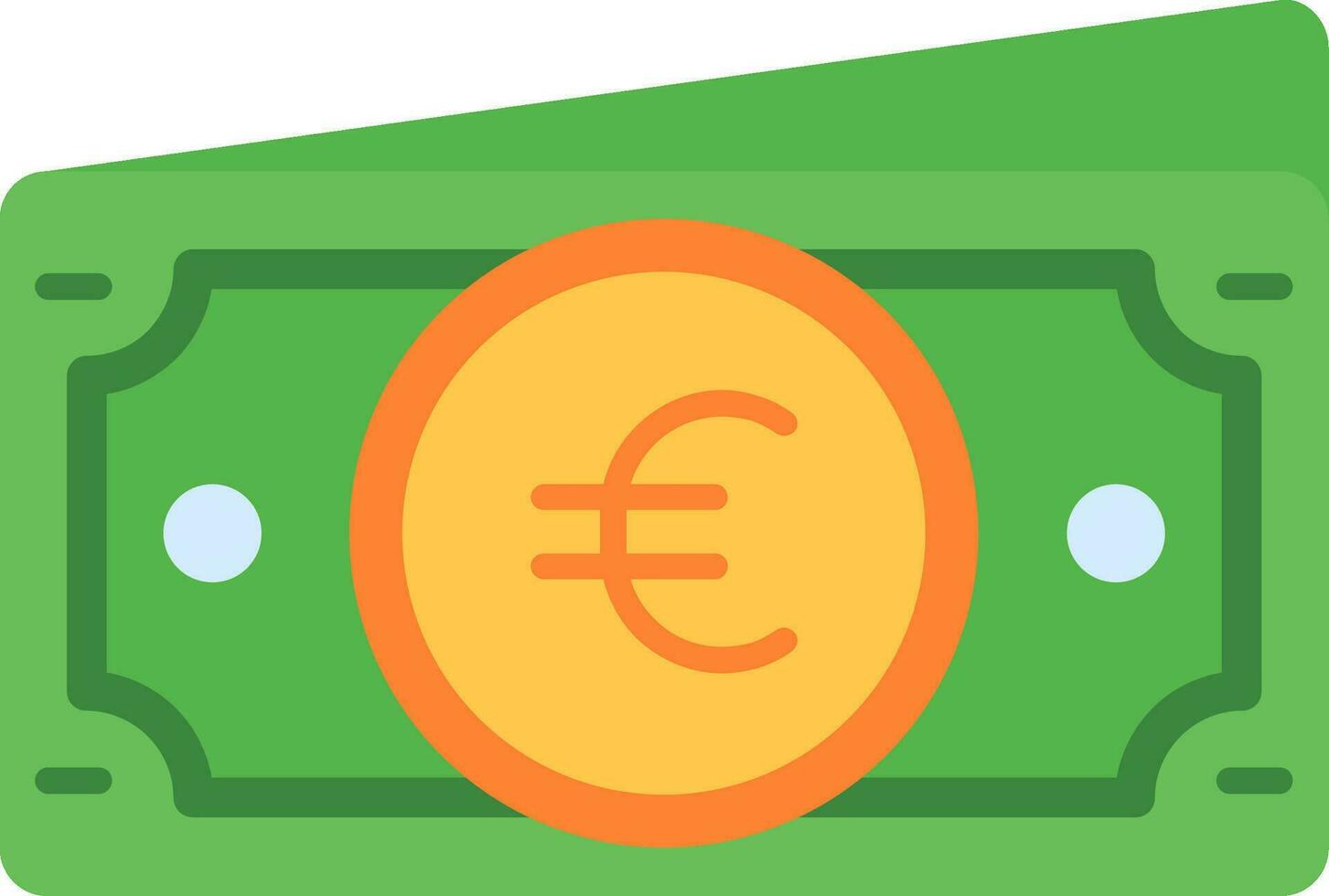 Euro Line Filled Icon vector