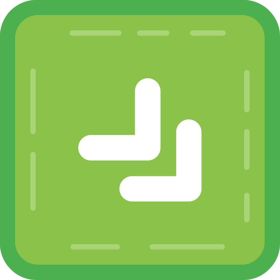 Chevron Line Filled Icon vector