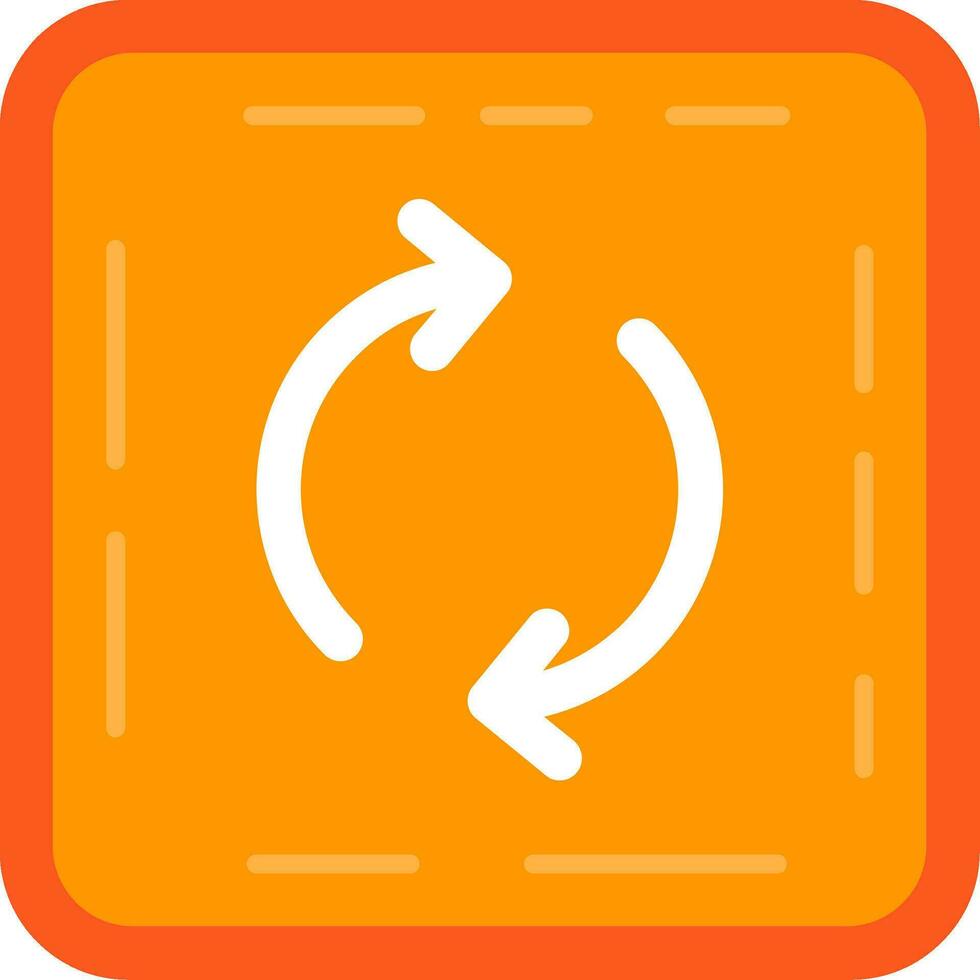 Loop Line Filled Icon vector