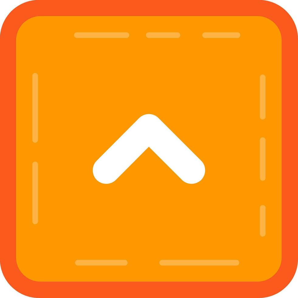 Chevron Line Filled Icon vector