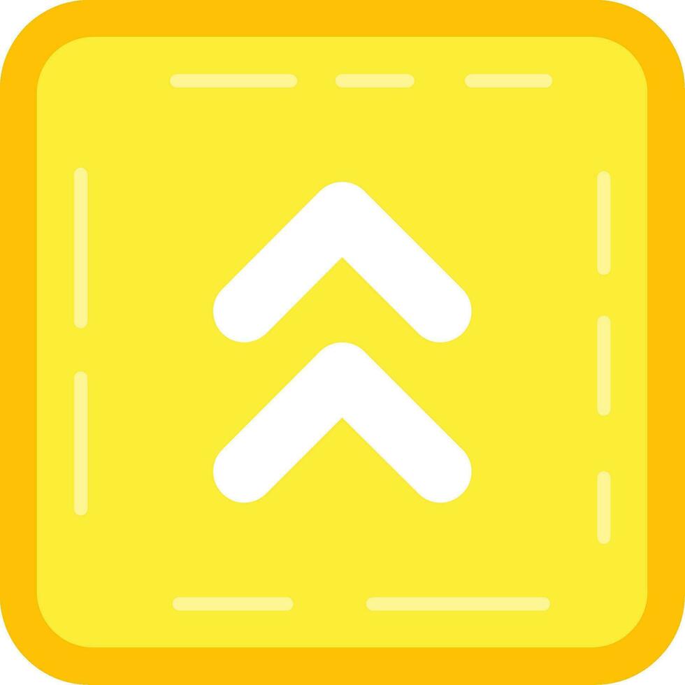 Chevron Line Filled Icon vector