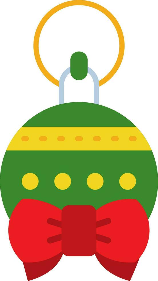 Bauble Line Filled Icon vector