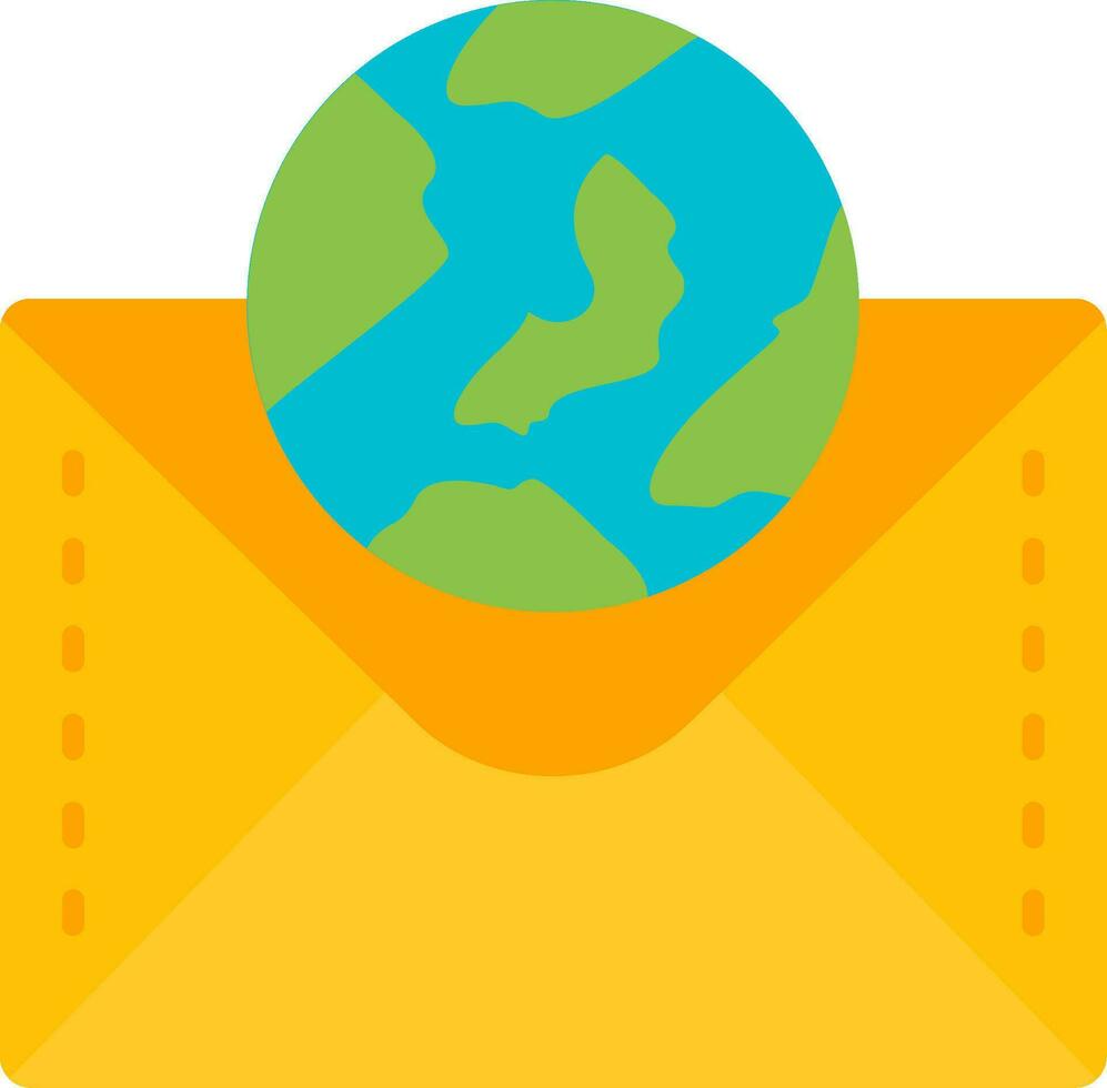 Globe Line Filled Icon vector