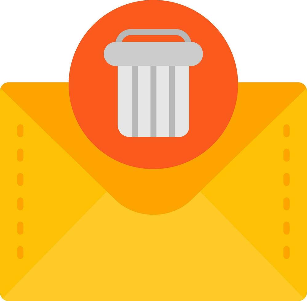 Dustbin Line Filled Icon vector