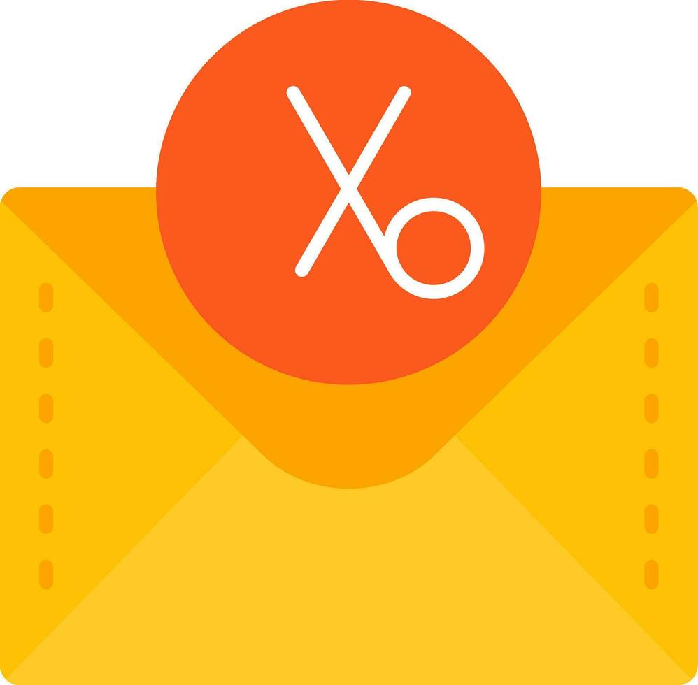 Scissor Line Filled Icon vector