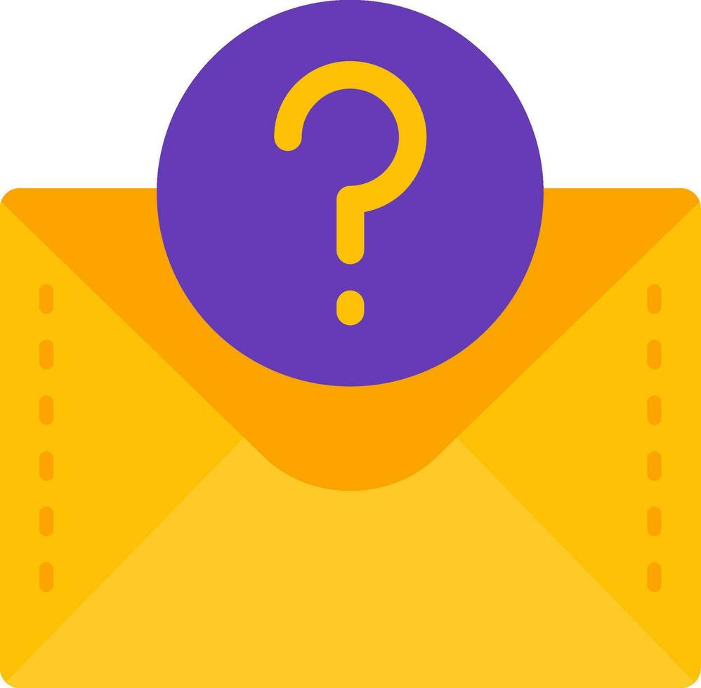Question mark Line Filled Icon vector