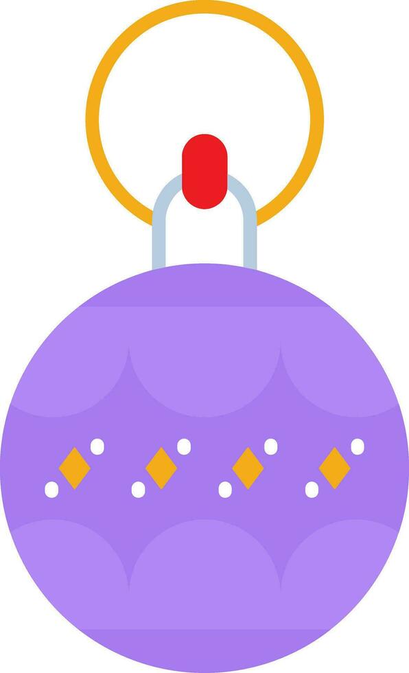 Bauble Line Filled Icon vector