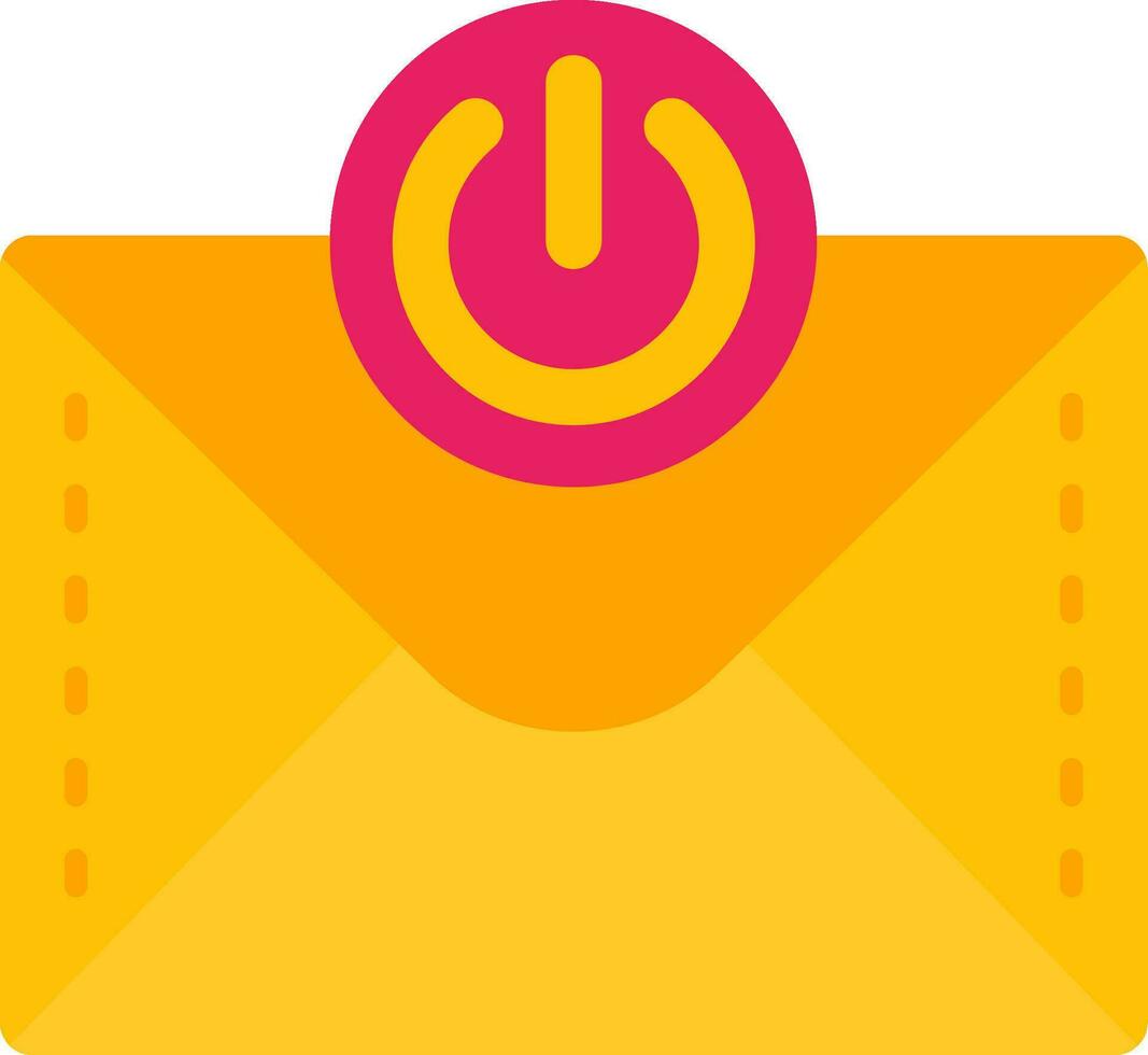 Power on off Line Filled Icon vector