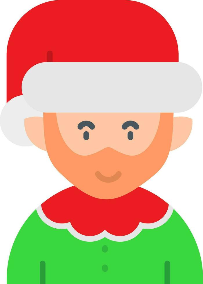 elfie línea lleno icono vector