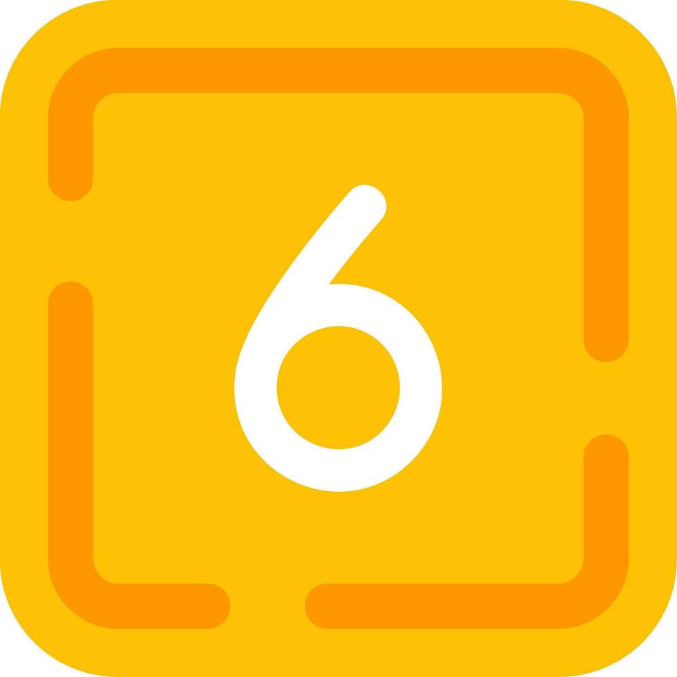 Six Line Filled Icon vector