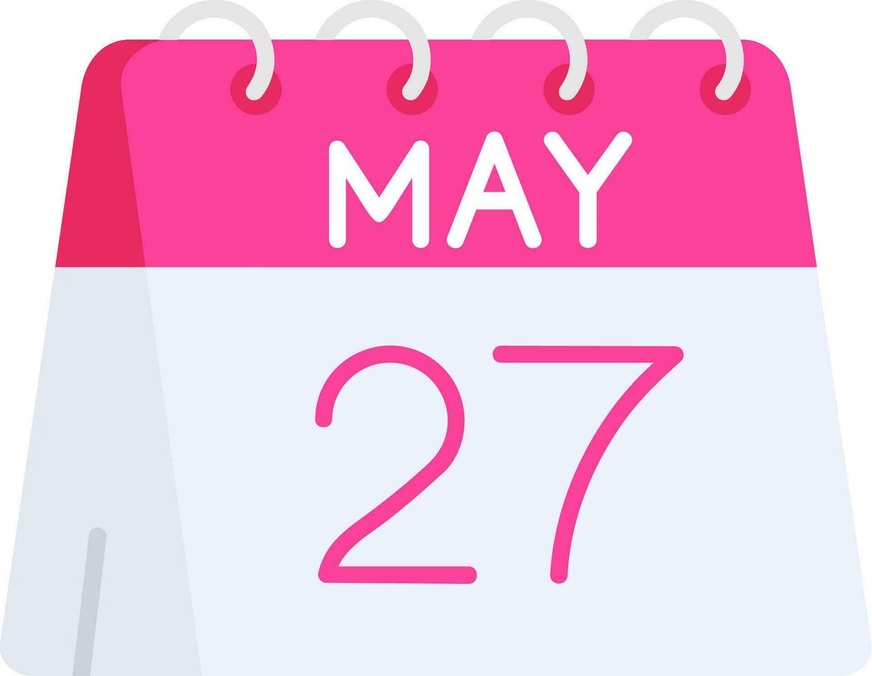 27th of May Line Filled Icon vector