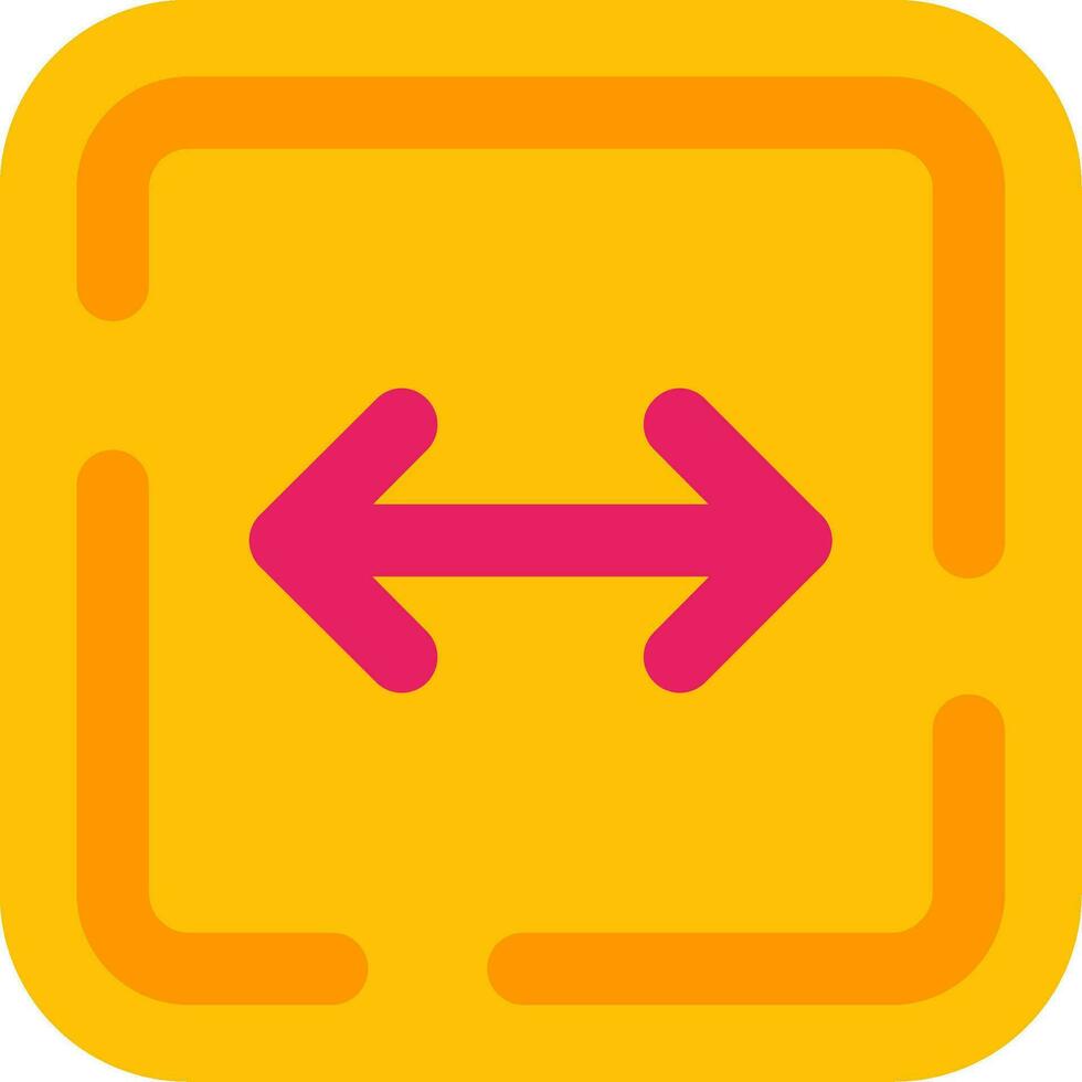 Left and right arrow Line Filled Icon vector