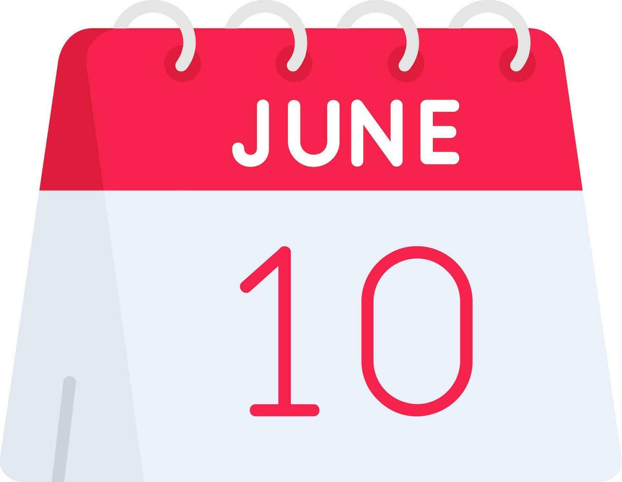 10th of June Line Filled Icon vector
