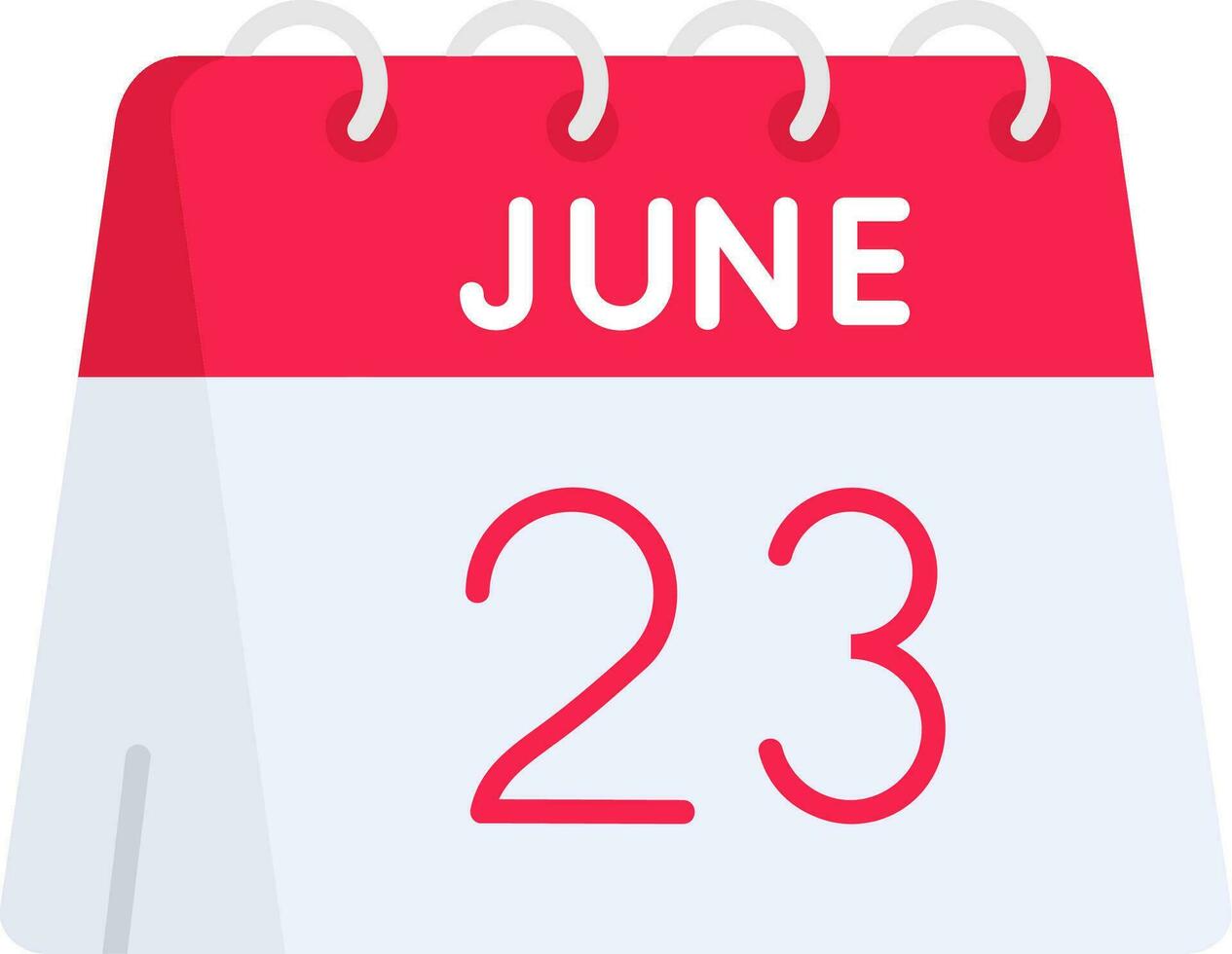 23rd of June Line Filled Icon vector