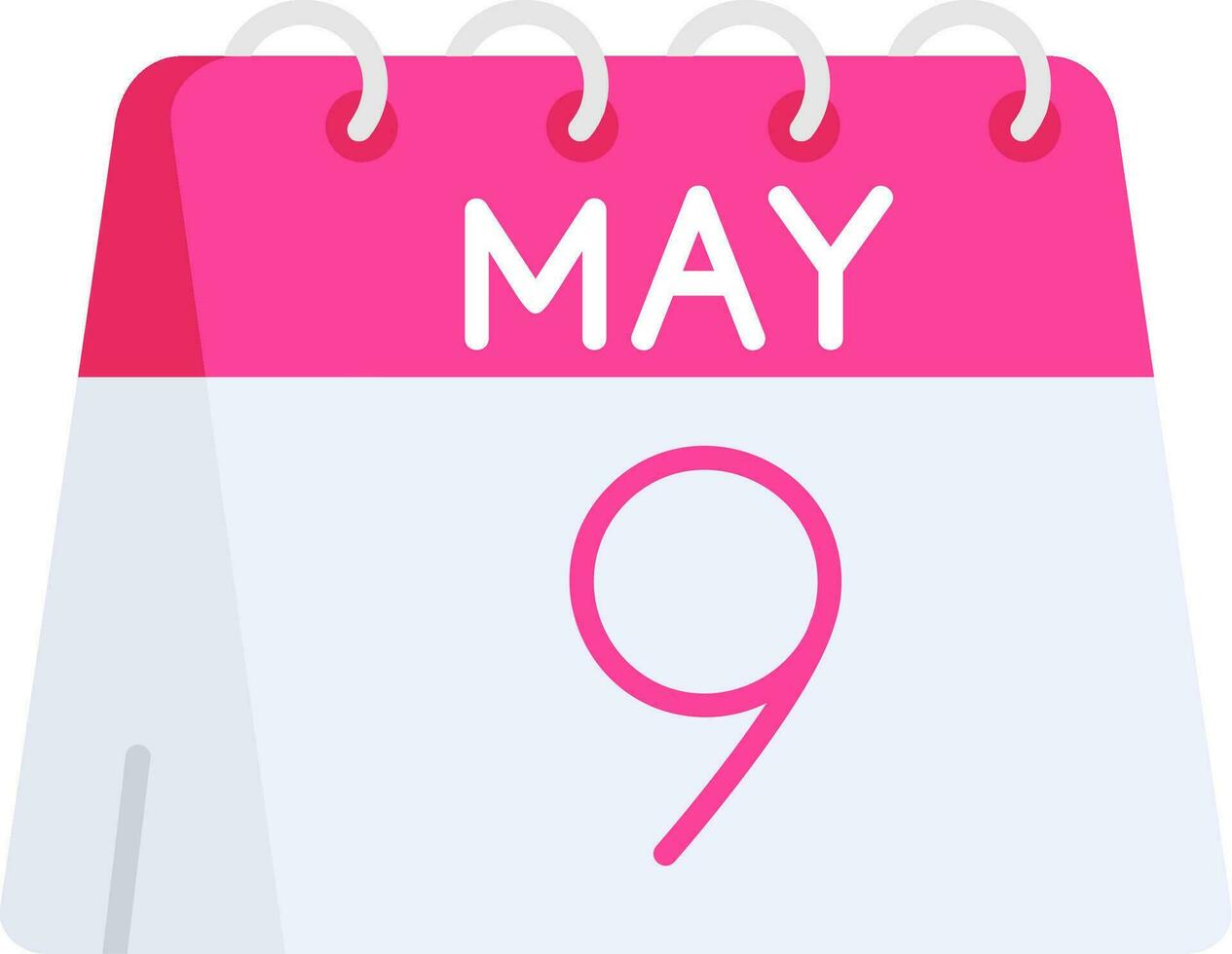 9th of May Line Filled Icon vector