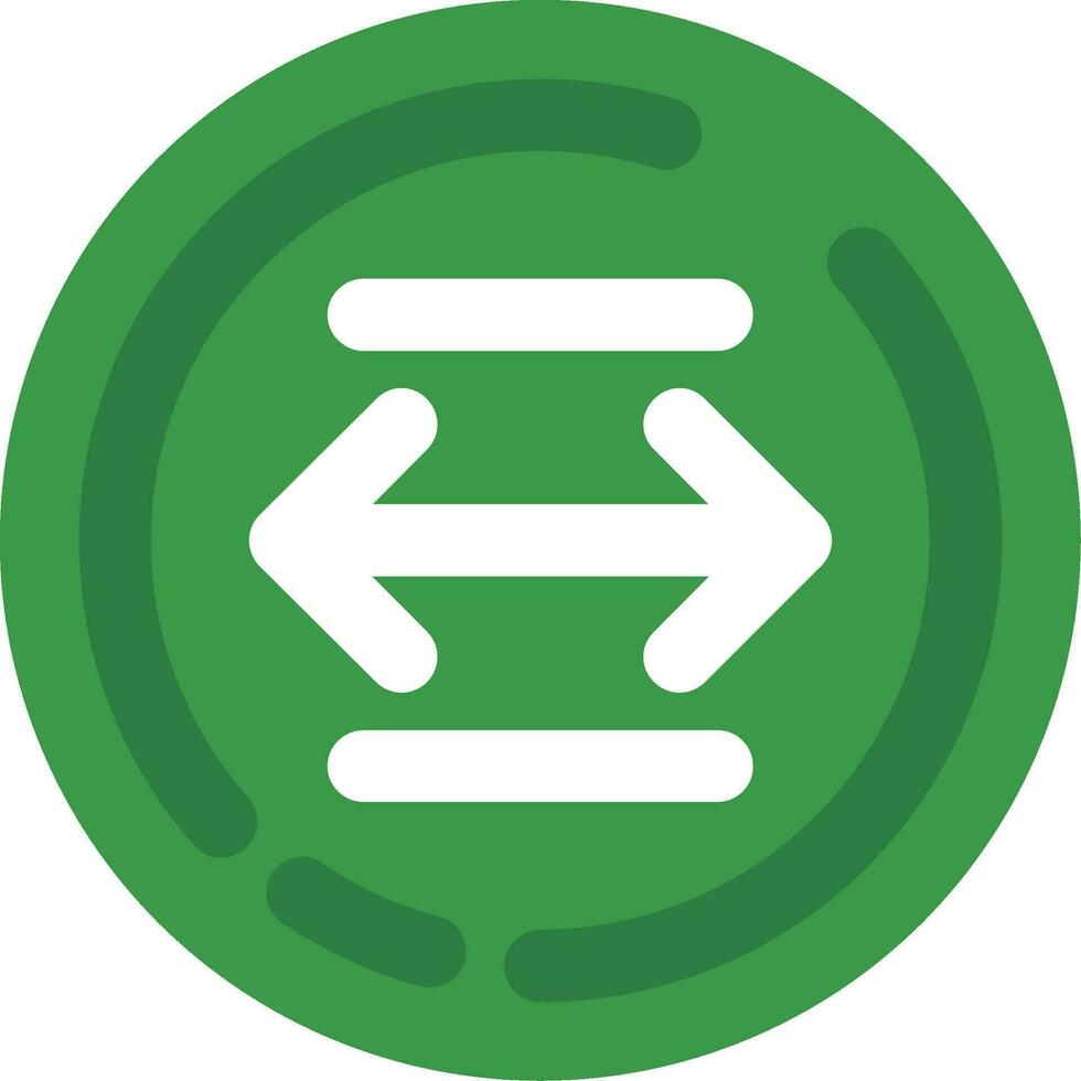 Left and right arrow Line Filled Icon vector