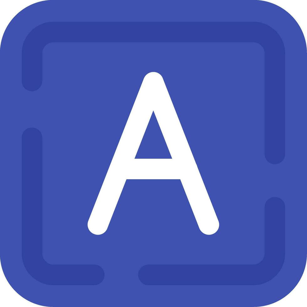 Letter a Line Filled Icon vector