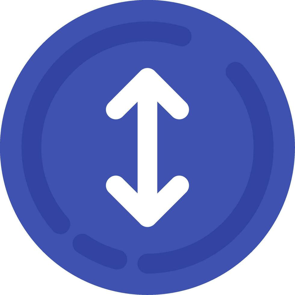 Up and down arrow Line Filled Icon vector