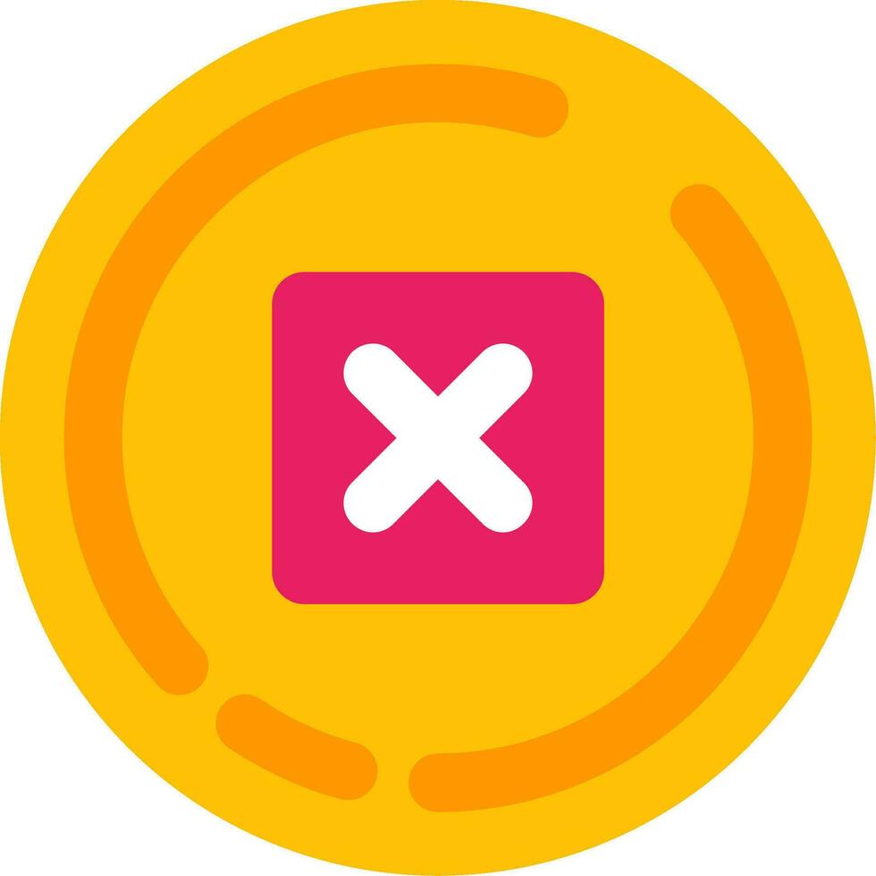 Delete Line Filled Icon vector