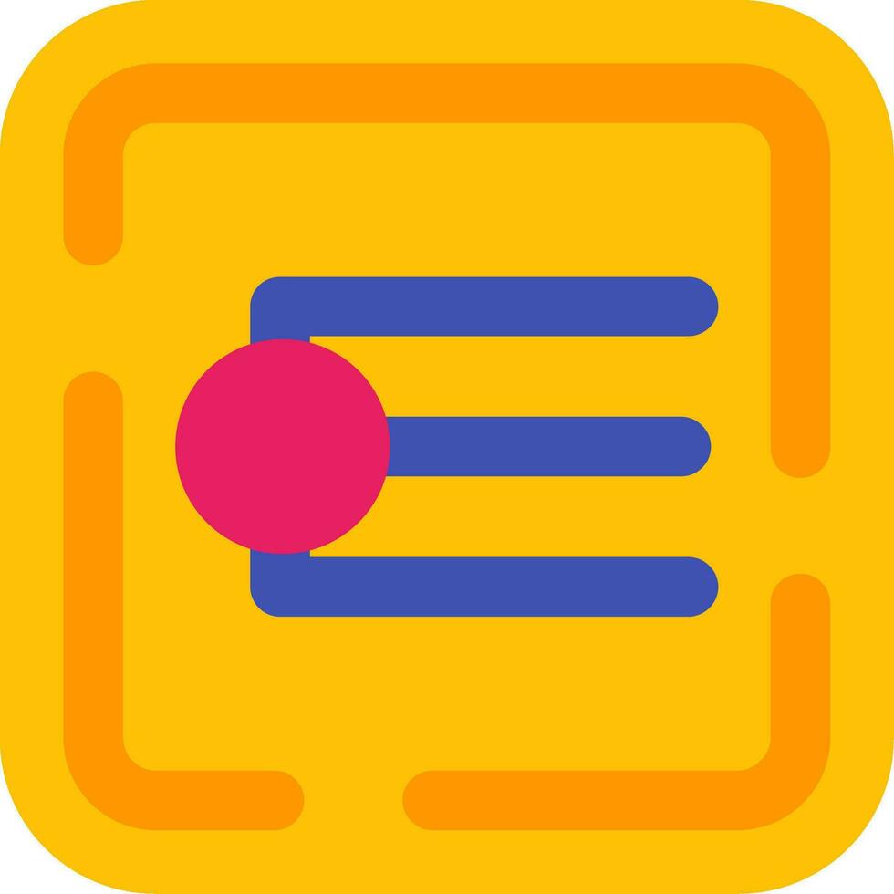 Endpoint Line Filled Icon vector