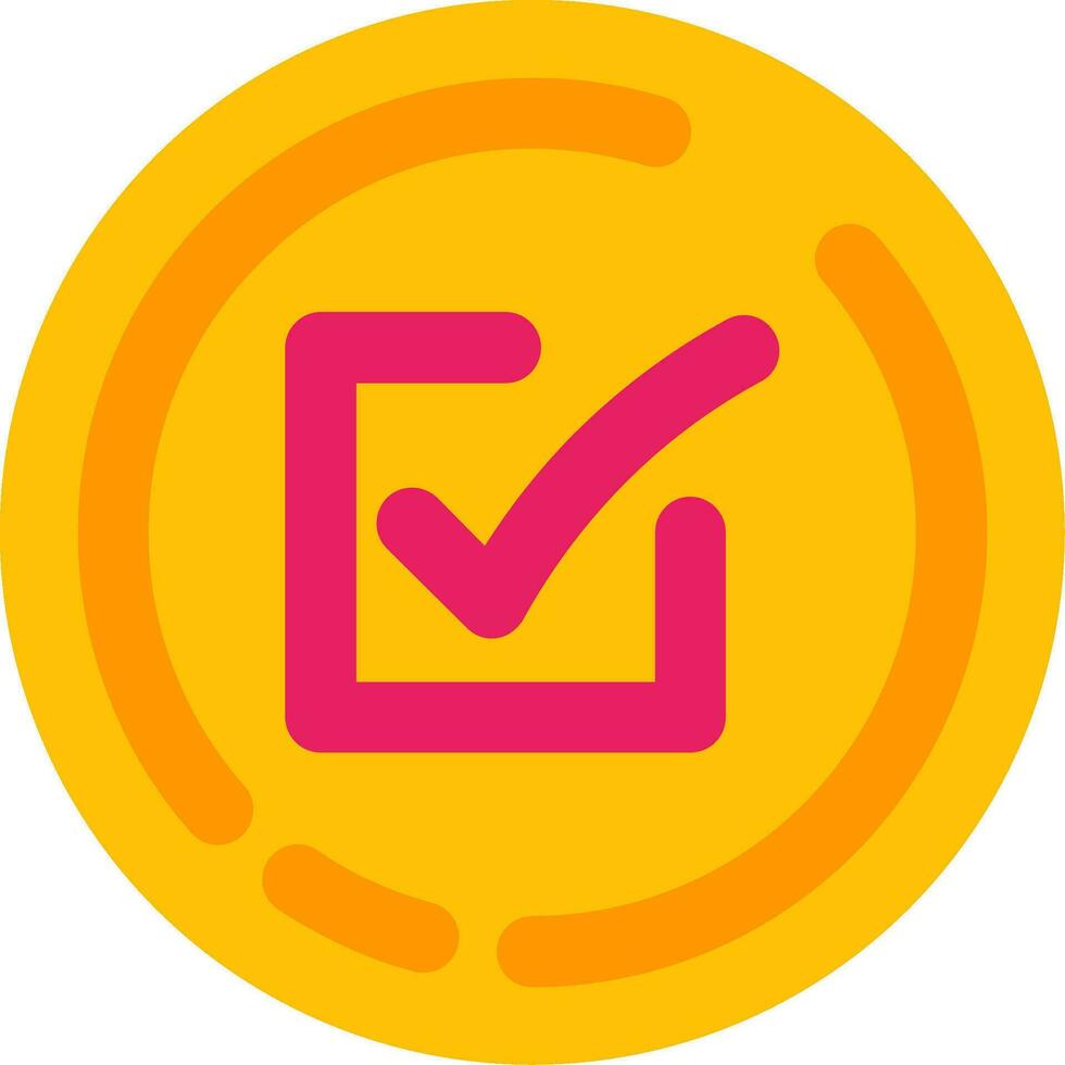 Check box Line Filled Icon vector