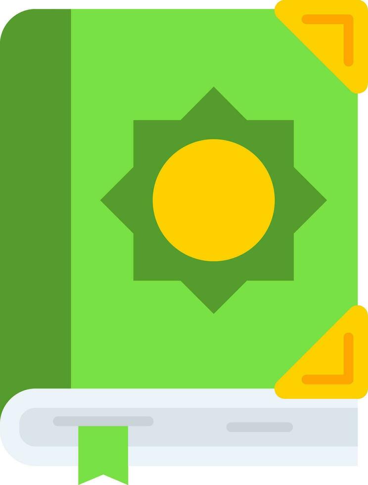 Quran Line Filled Icon vector