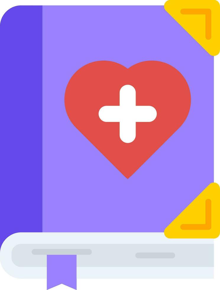 Medical book Line Filled Icon vector